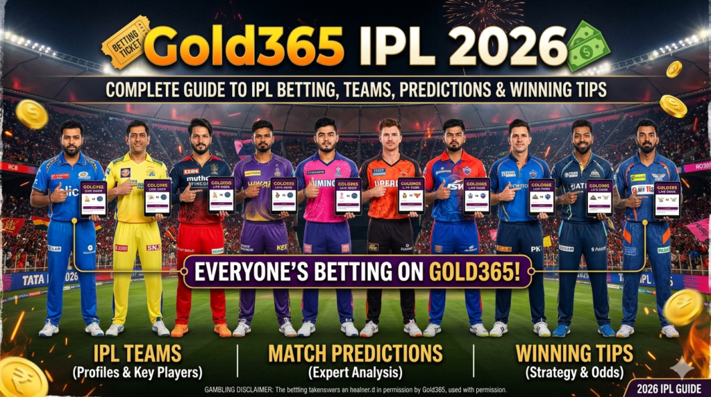 Gold365 IPL 2026 – Complete Guide to IPL Betting, Teams, Predictions & Winning Tips