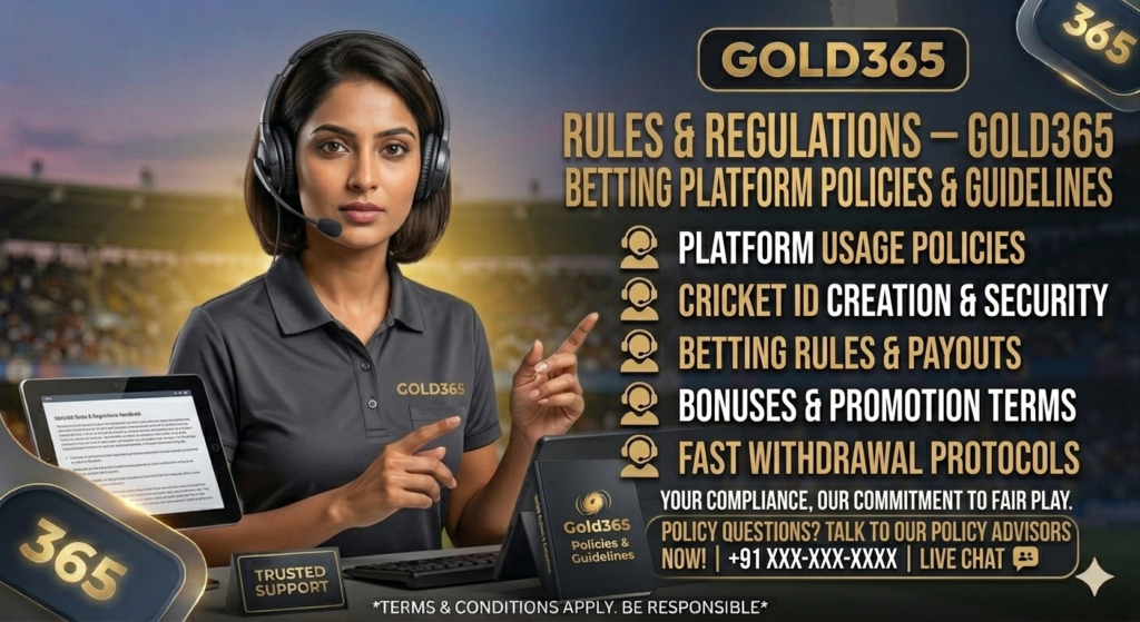 Gold365 Rules & Regulations – Gold365 Betting Platform Policies & Guidelines
