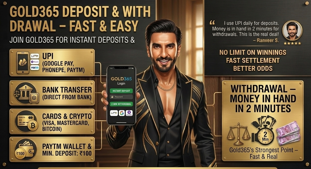 Gold365 Deposit Options