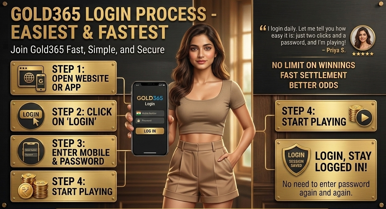 Gold365 Login Process