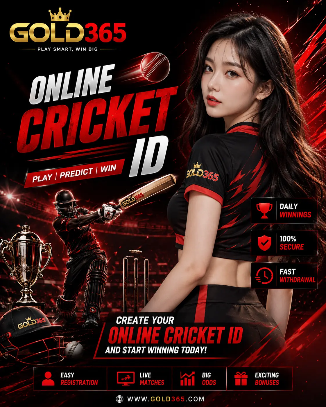 Online Cricket ID – Get Cricket Betting ID via Gold365 2026